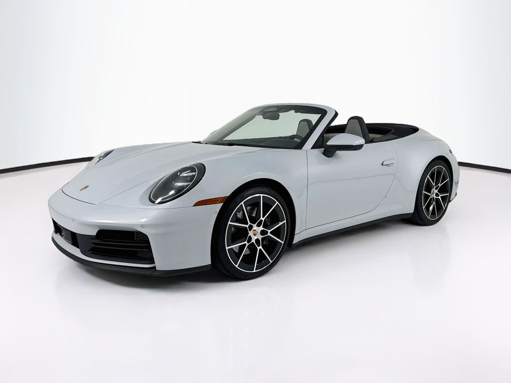 Ice Gray Metallic 2026 Porsche 911 Convertible Rear-Wheel Drive 8-Speed Automatic