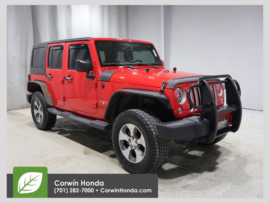 Firecracker Red Clearcoat 2017 Jeep Wrangler Unlimited Sahara 4WD SUV / Crossover Four-Wheel Drive 5-Speed Automatic