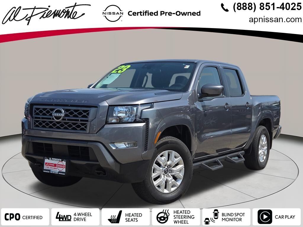 Gray (Gun Metallic) 2023 Nissan Frontier Pickup Truck Four-Wheel Drive 9-Speed Automatic