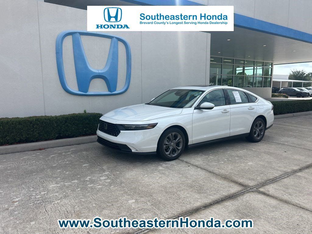 White 2024 Honda Accord EX FWD Sedan Front-Wheel Drive Continuously Variable Transmission