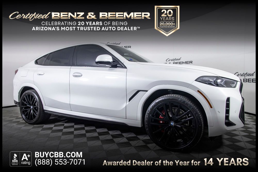 Mineral White Metallic 2026 BMW X6 SUV / Crossover All-Wheel Drive 8-Speed Automatic