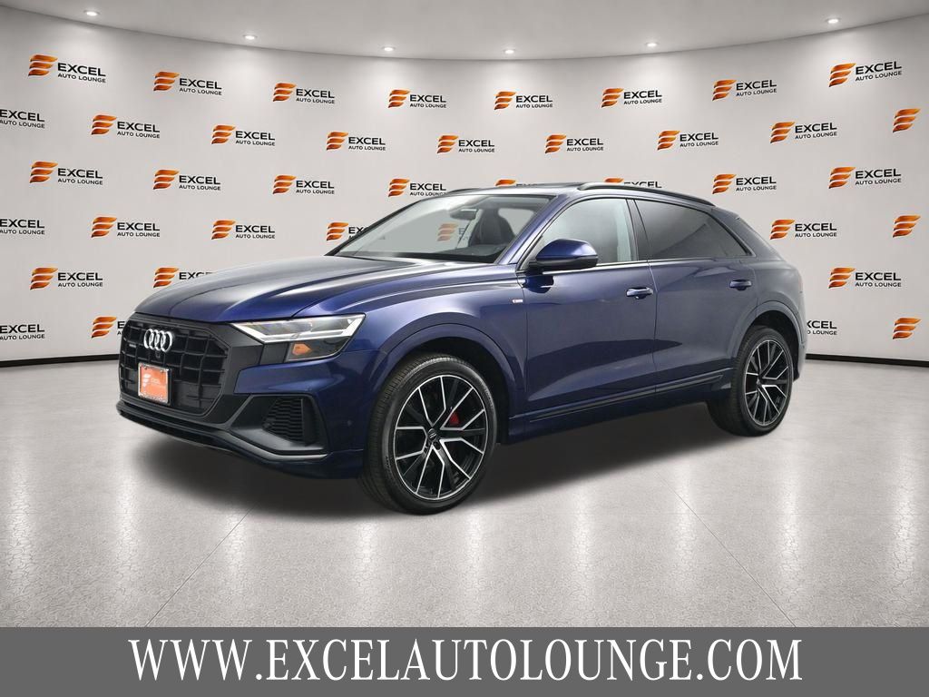 Blue Metallic 2020 Audi Q8 SUV / Crossover All-Wheel Drive 8-Speed Automatic