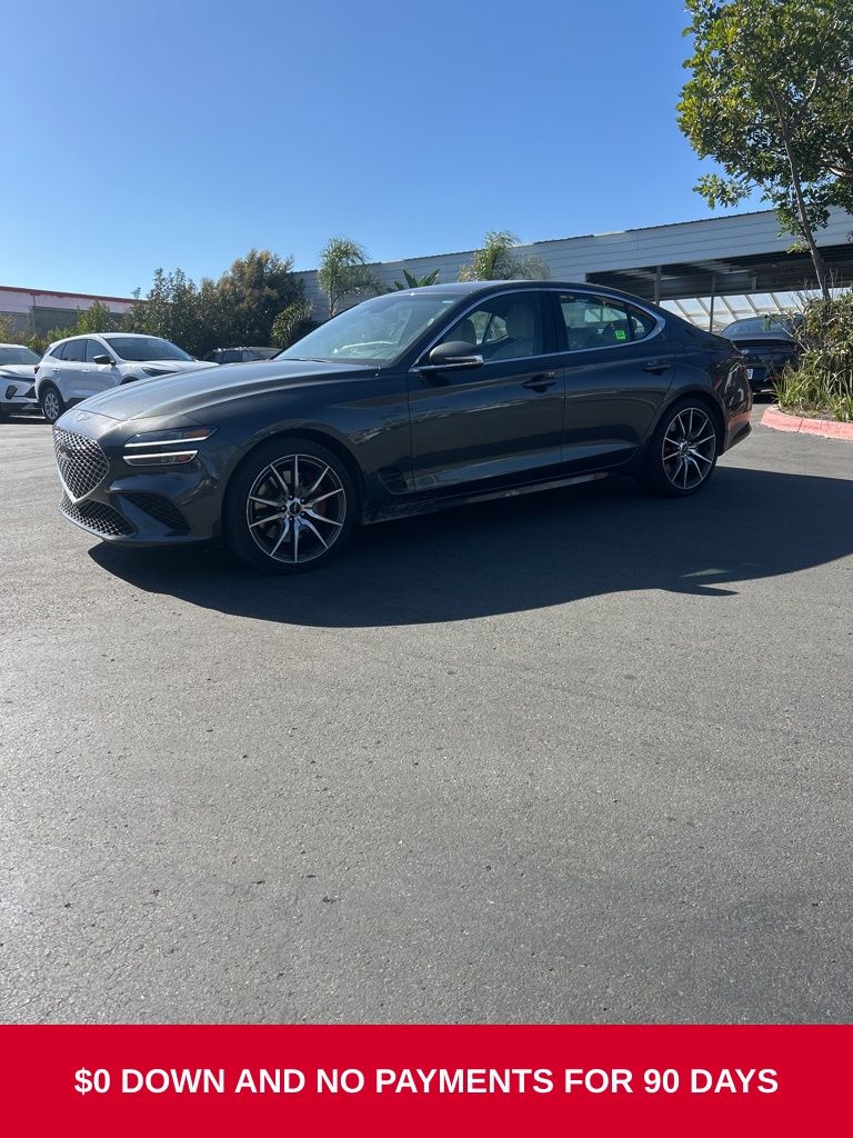Makalu Gray 2025 Genesis G70 Sedan Rear-Wheel Drive 8-Speed Automatic