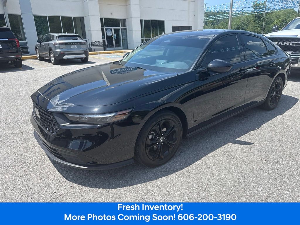 Black 2025 Honda Accord Sedan Front-Wheel Drive Continuously Variable Transmission