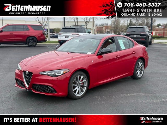 Alfa Rosso 2024 Alfa Romeo Giulia Ti AWD Sedan All-Wheel Drive 8-Speed Automatic