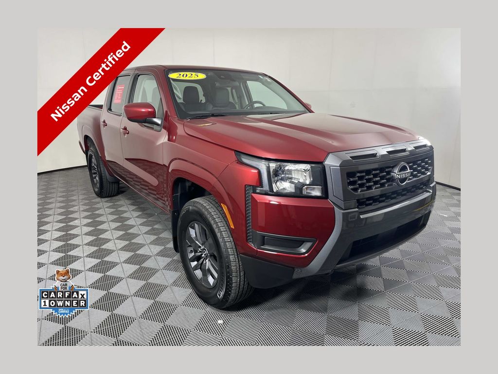 Cardinal Red Metallic 2025 Nissan Frontier Pickup Truck Four-Wheel Drive 9-Speed Automatic Overdrive