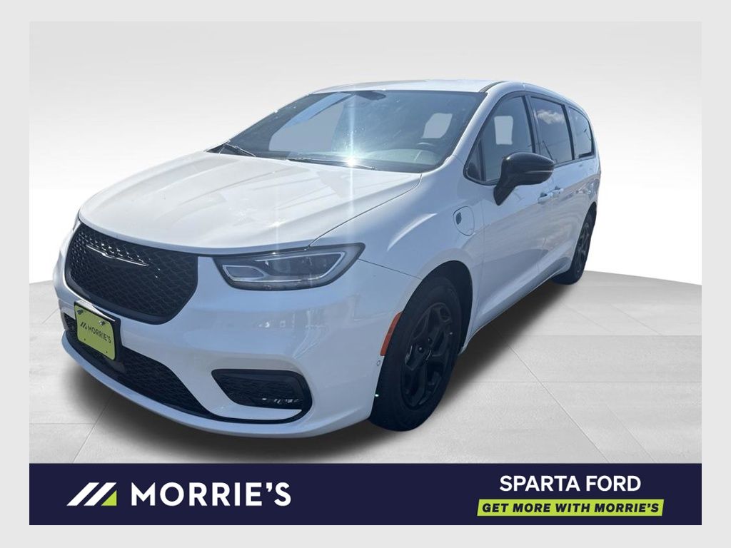 Bright White Clearcoat 2024 Chrysler Pacifica Hybrid Minivan Front-Wheel Drive Continuously Variable Transmission