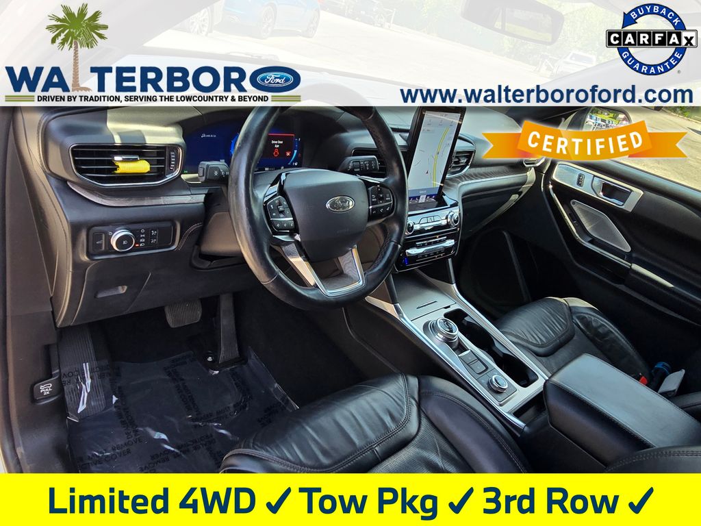 2022 Ford Explorer Platinum White at Stokes Volkswagen