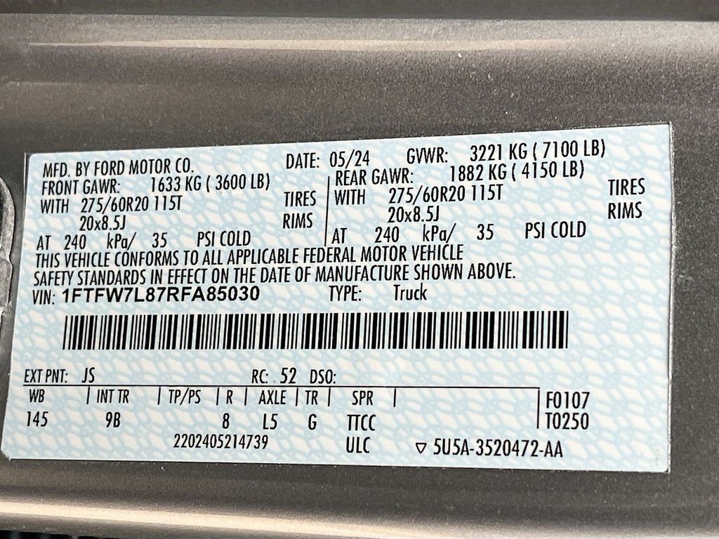 Used 2024 Silver Ford Platinum image 33
