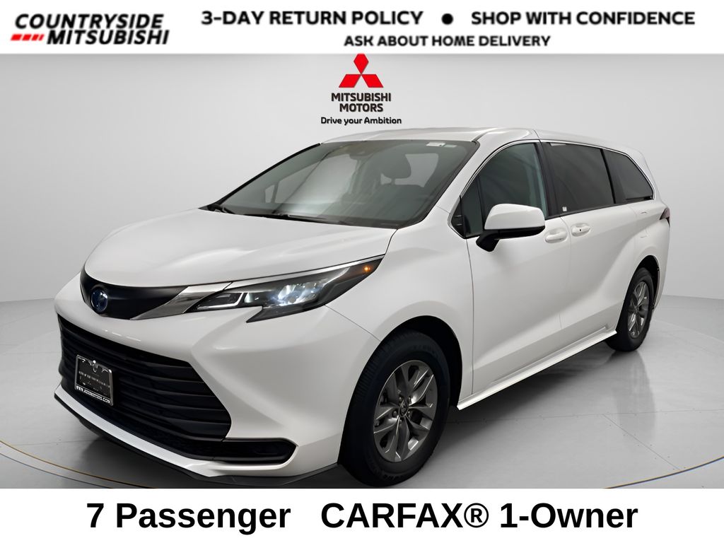 Ice Cap 2024 Toyota Sienna LE 8-Passenger FWD Minivan Front-Wheel Drive Continuously Variable Transmission
