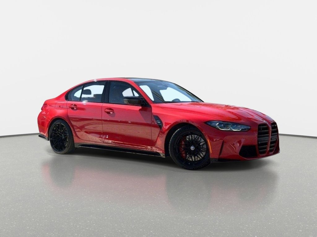 Red Metallic 2023 BMW M3 RWD Sedan Rear-Wheel Drive Automatic