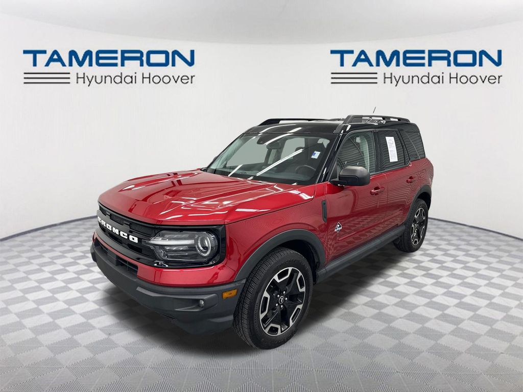 Red Metallic 2021 Ford Bronco Sport Outer Banks AWD SUV / Crossover All-Wheel Drive 8-Speed Automatic