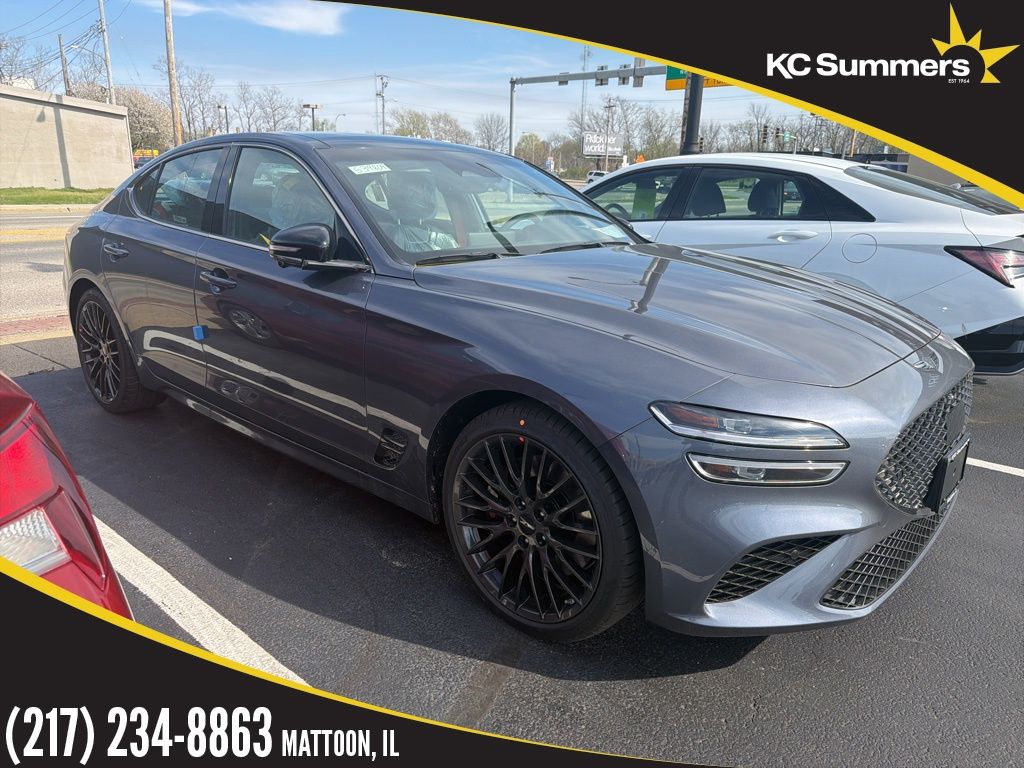 Ceres Blue 2026 Genesis G70 3.3T Prestige Graphite AWD Sedan All-Wheel Drive 8-Speed Automatic