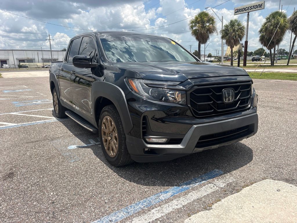 Black 2021 Honda Ridgeline Pickup Truck All-Wheel Drive 9-Speed Automatic