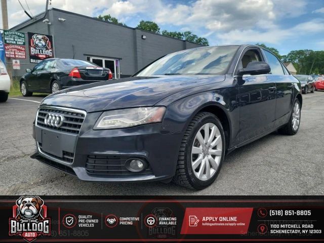 Black 2012 Audi A4 Sedan Front-Wheel Drive Continuously Variable Transmission