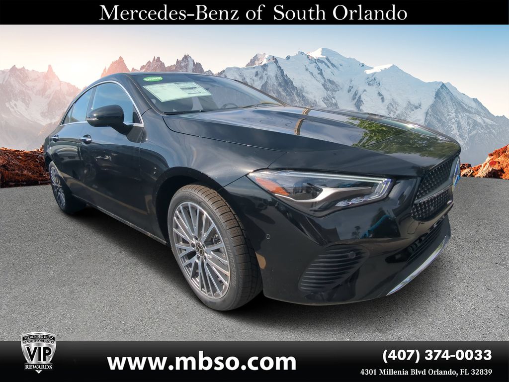 Night Black 2025 Mercedes-Benz CLA Coupe All-Wheel Drive 8-Speed Dual Clutch