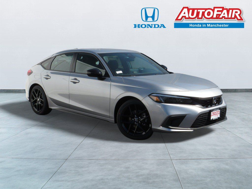 Silver Metallic 2023 Honda Civic Hatchback Hatchback Front-Wheel Drive Continuously Variable Transmission