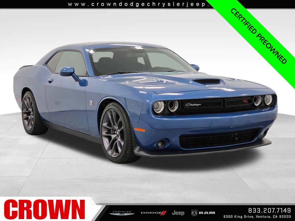 Blue (Frostbite) 2023 Dodge Challenger Coupe Rear-Wheel Drive 8-Speed Automatic