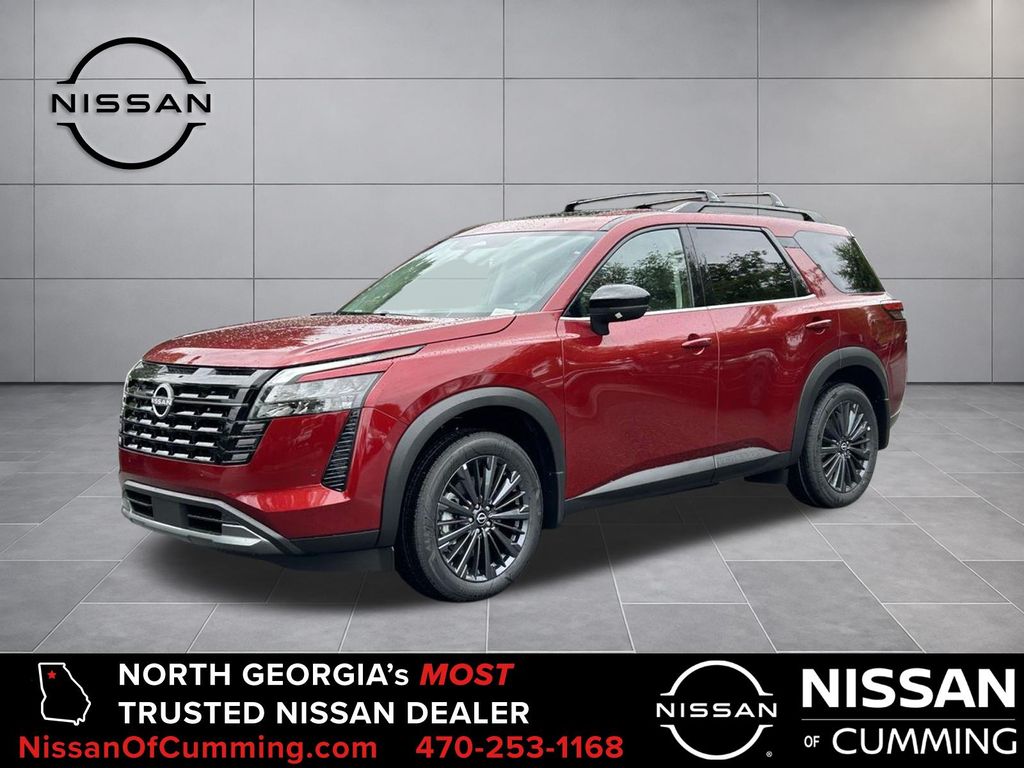 Red (Scarlet) 2026 Nissan Pathfinder SUV / Crossover Front-Wheel Drive 9-Speed Automatic