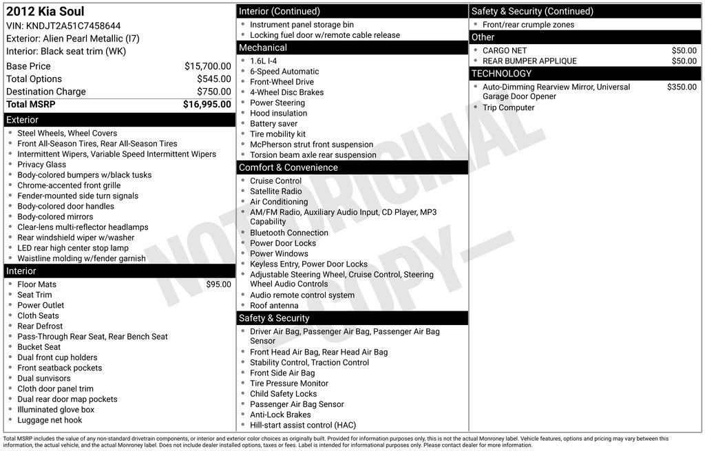 2012 Kia Soul Base - Image 3