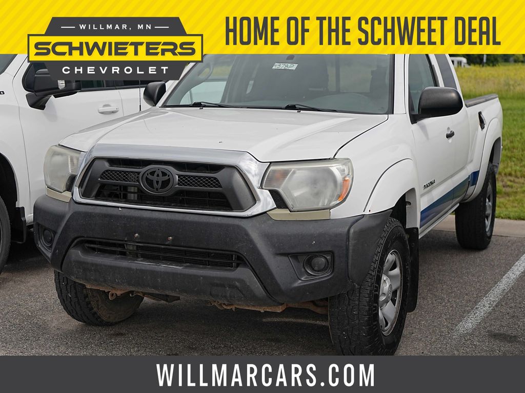 Super White 2013 Toyota Tacoma Pickup Truck 4X2 4-Speed Automatic Overdrive