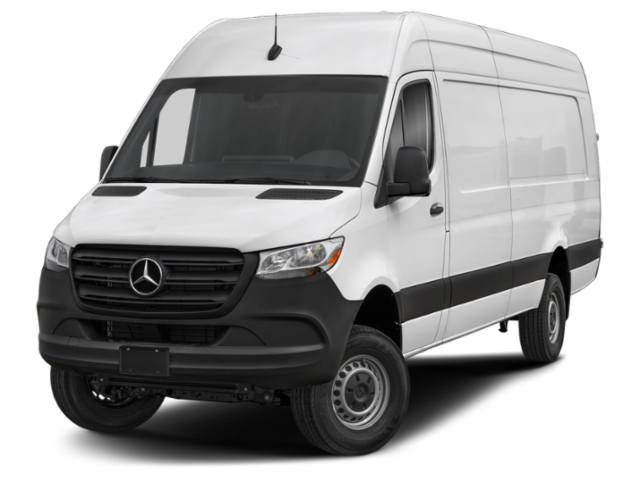 White 2025 Mercedes-Benz eSprinter 2500 170 High Roof Cargo Van (113 kWh SO) Van Rear-Wheel Drive 1-Speed Automatic