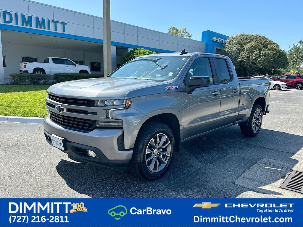 Gray (Satin Steel Metallic) 2021 Chevrolet Silverado 1500 Pickup Truck Four-Wheel Drive 8-Speed Automatic