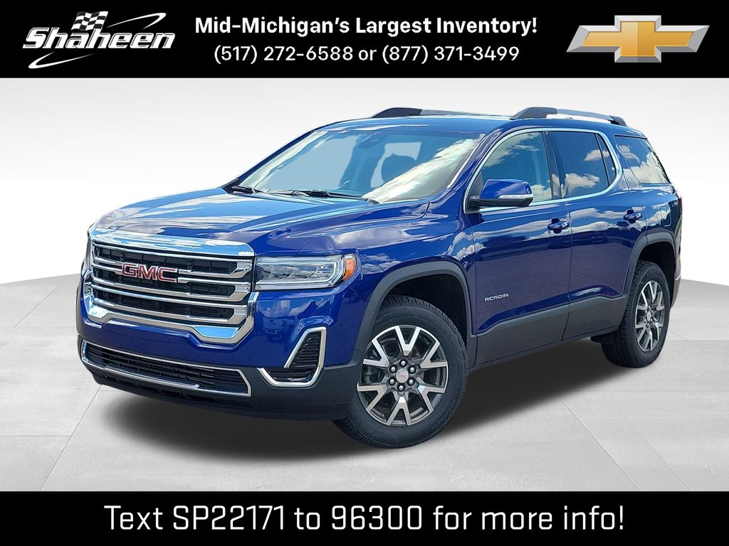 Ultra Blue Metallic 2023 GMC Acadia SUV / Crossover Front-Wheel Drive 9-Speed Automatic