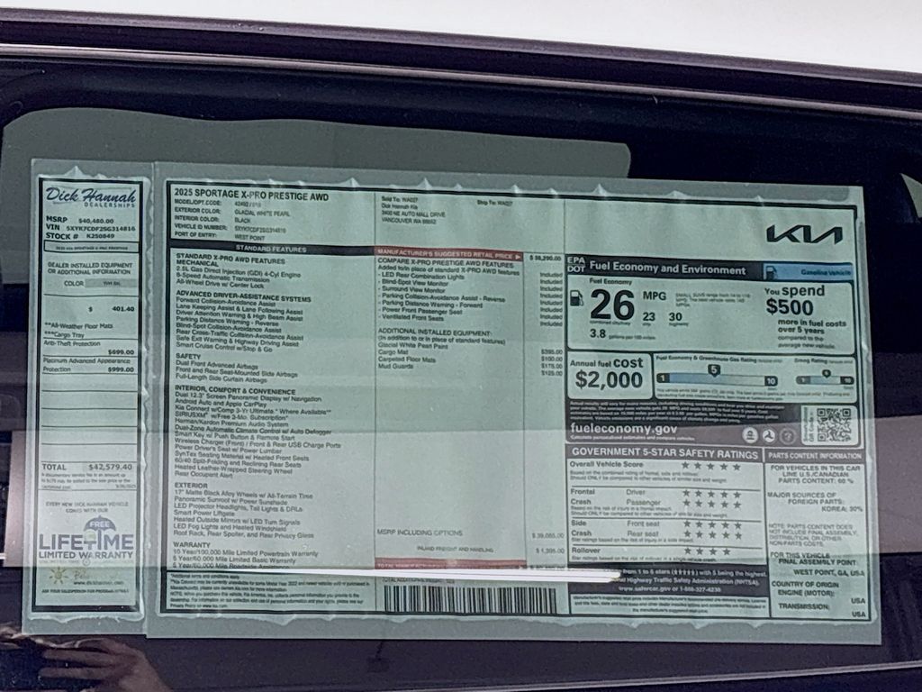 2025 Kia Sportage X-Pro Prestige