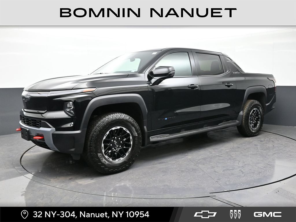 Black 2026 Chevrolet Silverado EV Trail Boss Crew Cab (Extended Range) e4WD Pickup Truck All-Wheel Drive 1-Speed Automatic