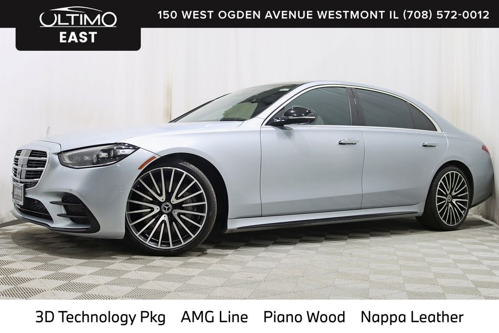Cirrus Silver Metallic 2021 Mercedes-Benz S-Class Sedan All-Wheel Drive 9-Speed Automatic