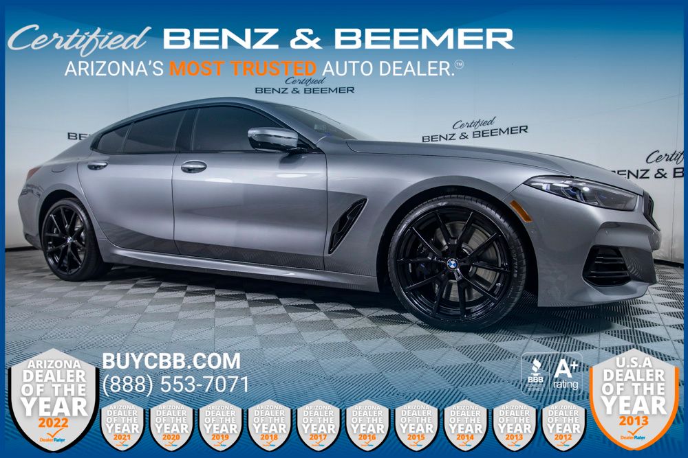 Gray (Skyscraper Grey Metallic) 2026 BMW 8 Series 840i Gran Coupe RWD Coupe Rear-Wheel Drive 8-Speed Automatic