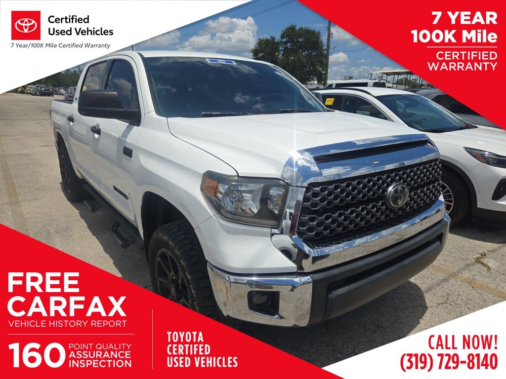 Super White 2020 Toyota Tundra Pickup Truck Four-Wheel Drive 6-Speed Automatic