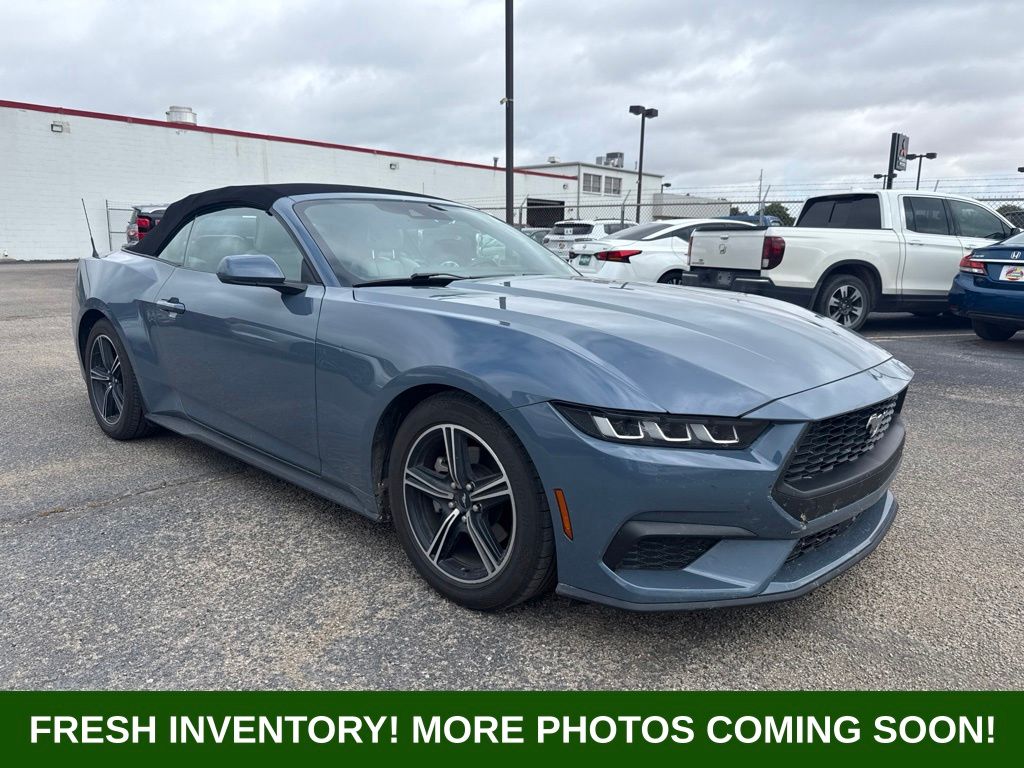 Vapor Blue 2024 Ford Mustang EcoBoost Premium Convertible RWD Convertible Rear-Wheel Drive Automatic