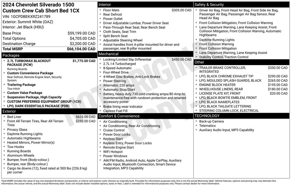 used 2024 Chevrolet Silverado 1500 car, priced at $33,400