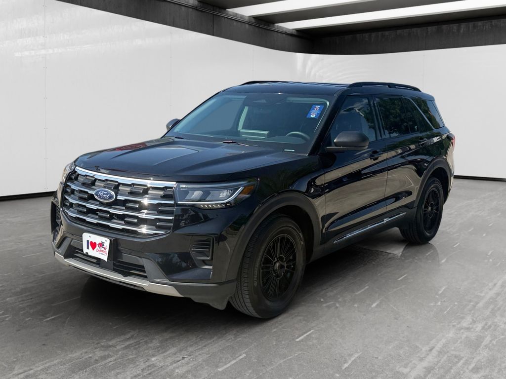 Black Metallic 2025 Ford Explorer SUV / Crossover Rear-Wheel Drive Automatic