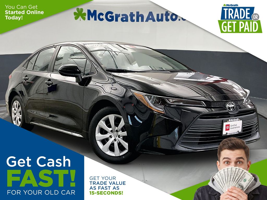 Midnight Black Metallic 2024 Toyota Corolla Sedan Front-Wheel Drive Continuously Variable Transmission