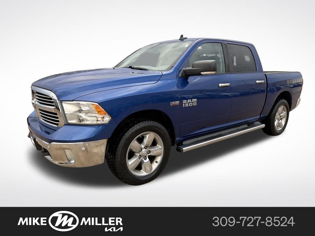 Blue Streak Pearlcoat 2017 RAM 1500 Big Horn Crew Cab 4WD Pickup Truck Four-Wheel Drive 8-Speed Automatic
