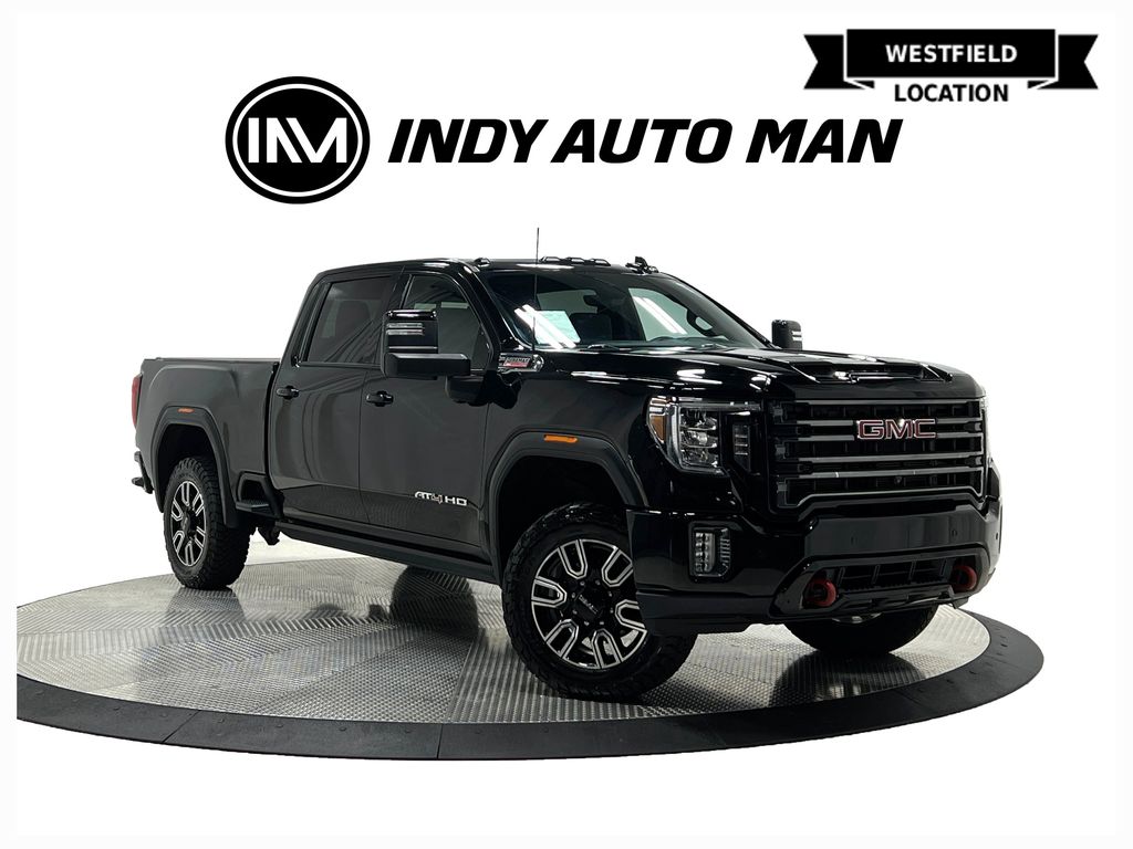 Onyx Black 2021 GMC Sierra 2500HD AT4 Crew Cab 4WD Pickup Truck Four-Wheel Drive Automatic