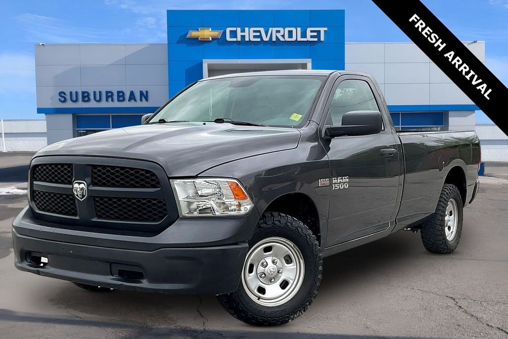 Gray (Granite Crystal Metallic Clearcoat) 2018 RAM 1500 Tradesman LB 4WD Pickup Truck Four-Wheel Drive 8-Speed Automatic