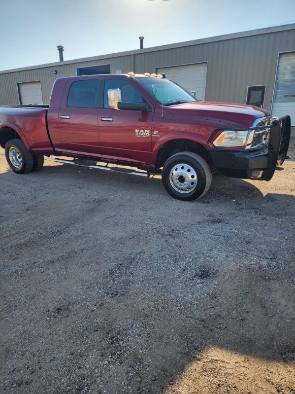 Deep Cherry Red Crystal Pearlcoat 2014 RAM 3500 Pickup Truck Four-Wheel Drive 6-Speed Automatic