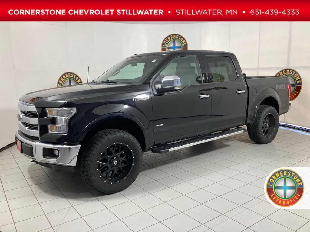 Shadow Black 2017 Ford F-150 Lariat SuperCrew 4WD Pickup Truck Four-Wheel Drive Automatic