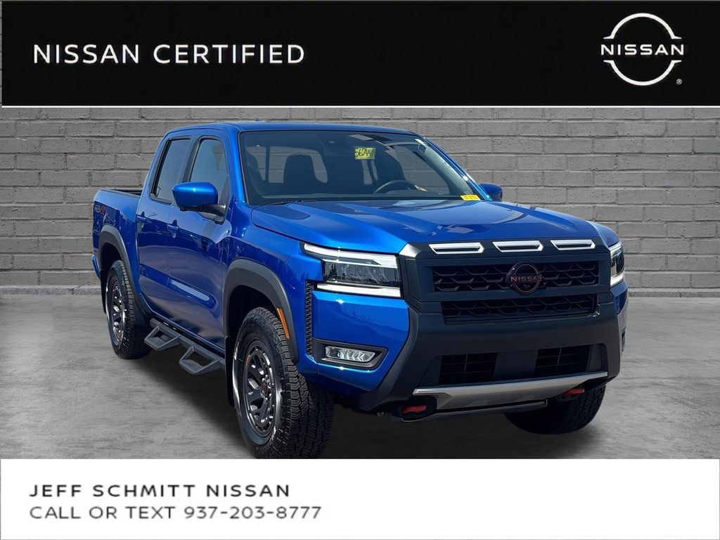 Bluestone Pearl 2025 Nissan Frontier Pickup Truck Four-Wheel Drive 9-Speed Automatic Overdrive