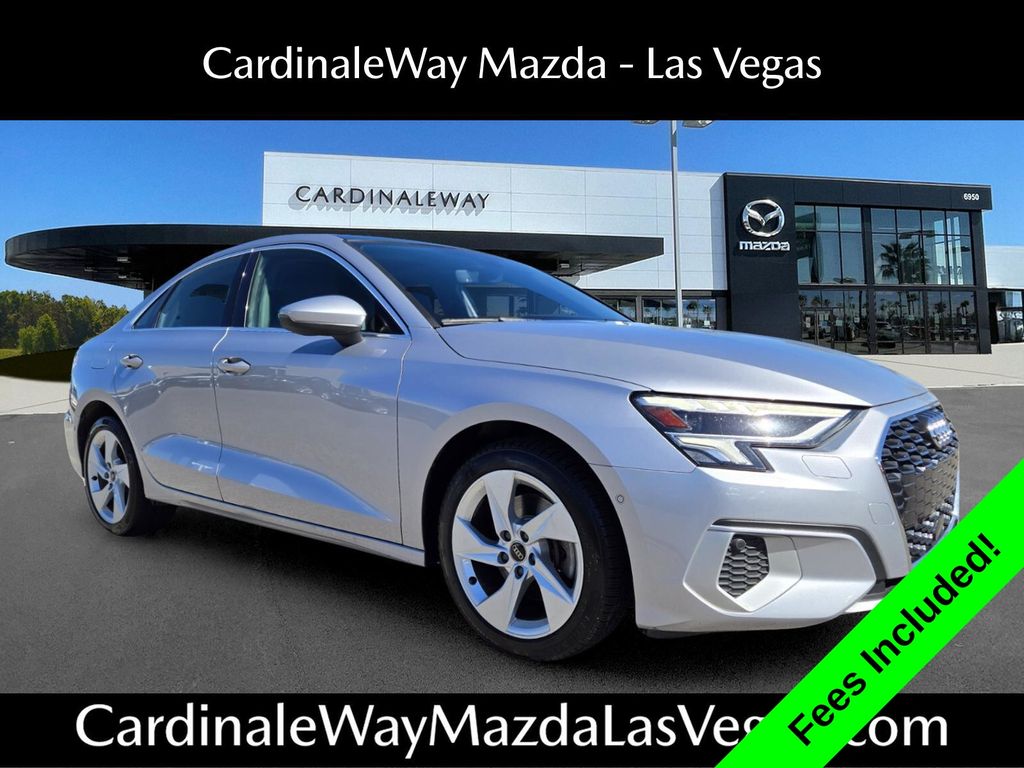 Black 2024 Audi A3 Sedan Front-Wheel Drive 7-Speed Automatic