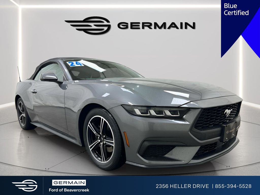 Gray Metallic 2024 Ford Mustang EcoBoost Premium Convertible RWD Convertible Rear-Wheel Drive Automatic