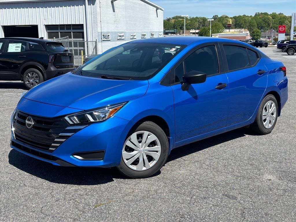 Electric Blue Metallic 2023 Nissan Versa S FWD Sedan Front-Wheel Drive Continuously Variable Transmission