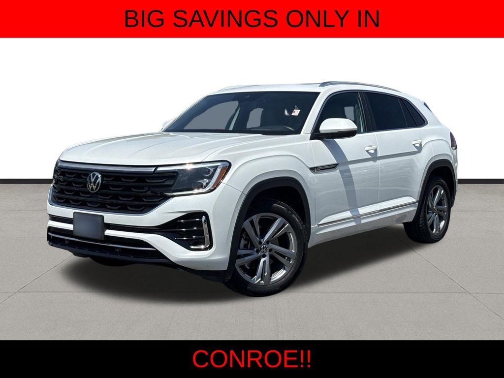 2024 Volkswagen Atlas Cross Sport 2.0T SEL R-Line White at DeMontrond Gulf Freeway