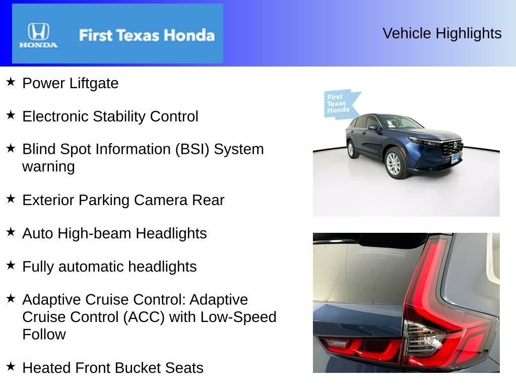 Used Car 2025 Honda Cr-v  Ex-l For Sale Under $35,000 In Austin, Texas