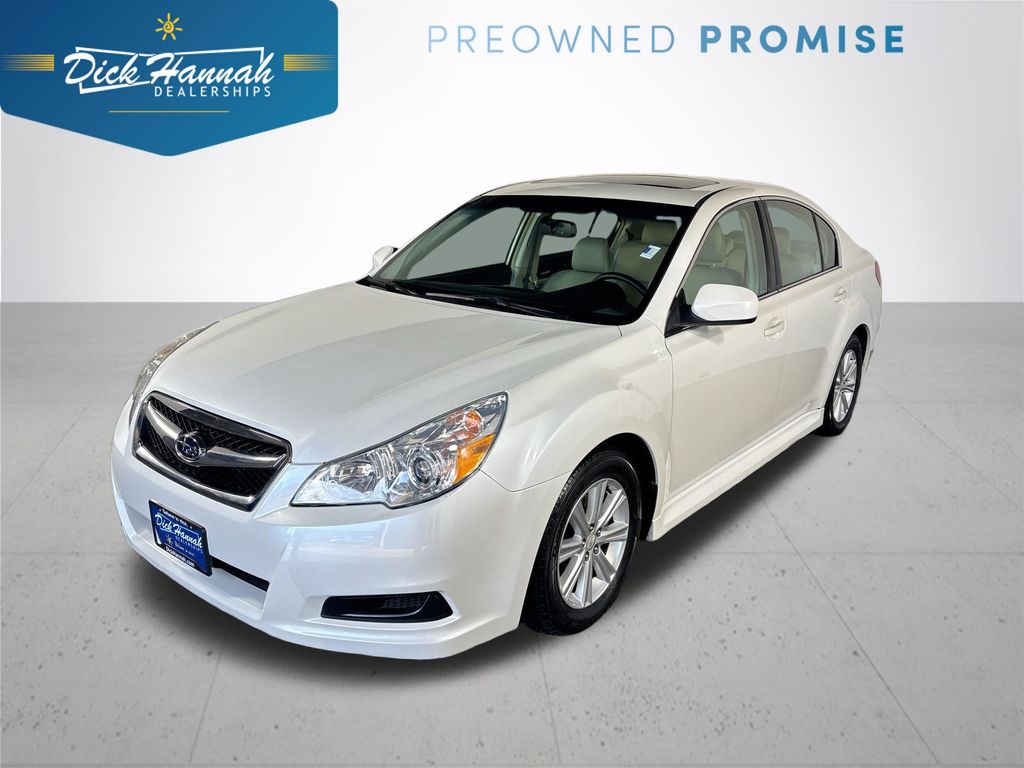 Satin White Pearl 2010 Subaru Legacy 2.5i Premium AWD Sedan All-Wheel Drive Continuously Variable Transmission