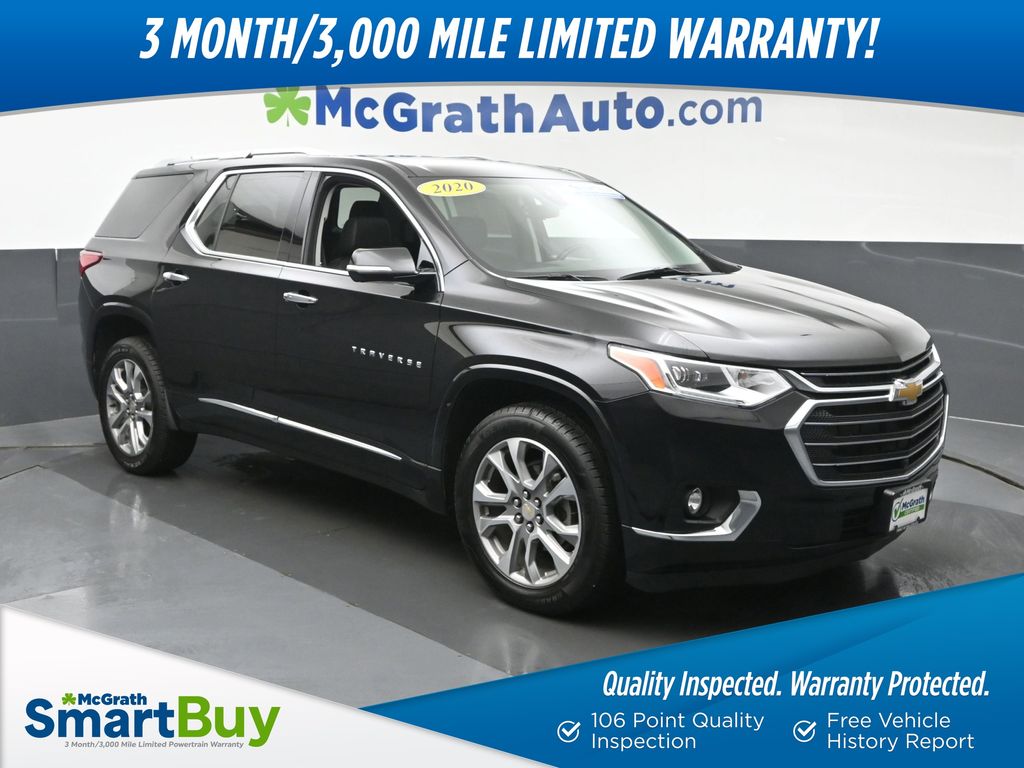 Mosaic Black Metallic 2020 Chevrolet Traverse Premier AWD SUV / Crossover Four-Wheel Drive 9-Speed Automatic